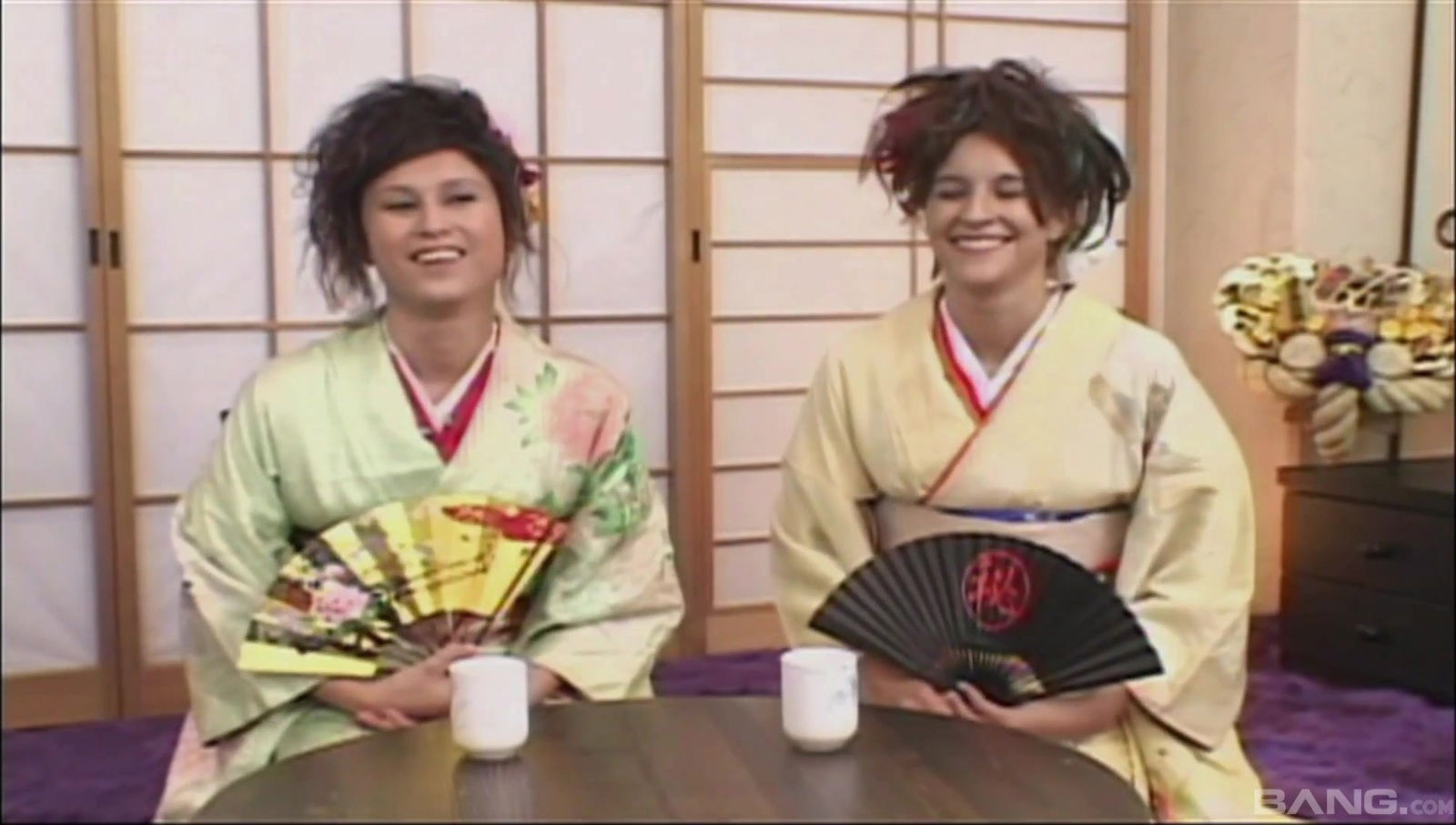 Horny Japanese girls Sakura Scott Sayuri love sharing dicks