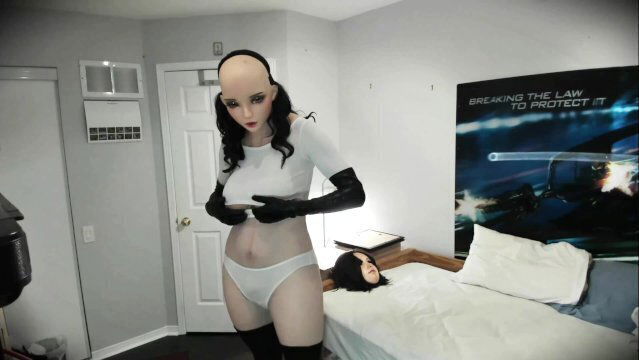 Nancy Pt4! With doll mask Nancy off, female masked shows rubber face!