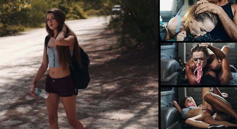 Alex Mae Endures Rough Sex & Outdoor Rope Bondage for a Ride - HelplessTeens