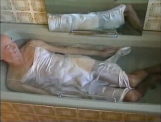 white satin 'nightie' bath.