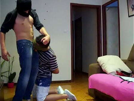 Great bdsm fuck Colombian twink with deep mouth