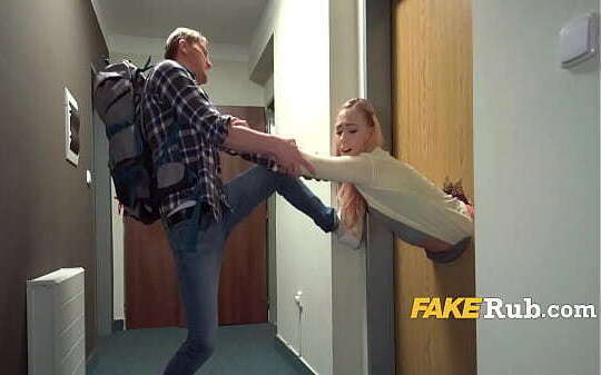 Spit Roasted While Stuck Door