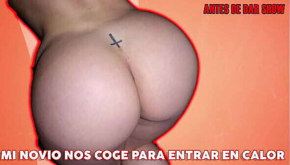 Antes show novio coge para entrar calor