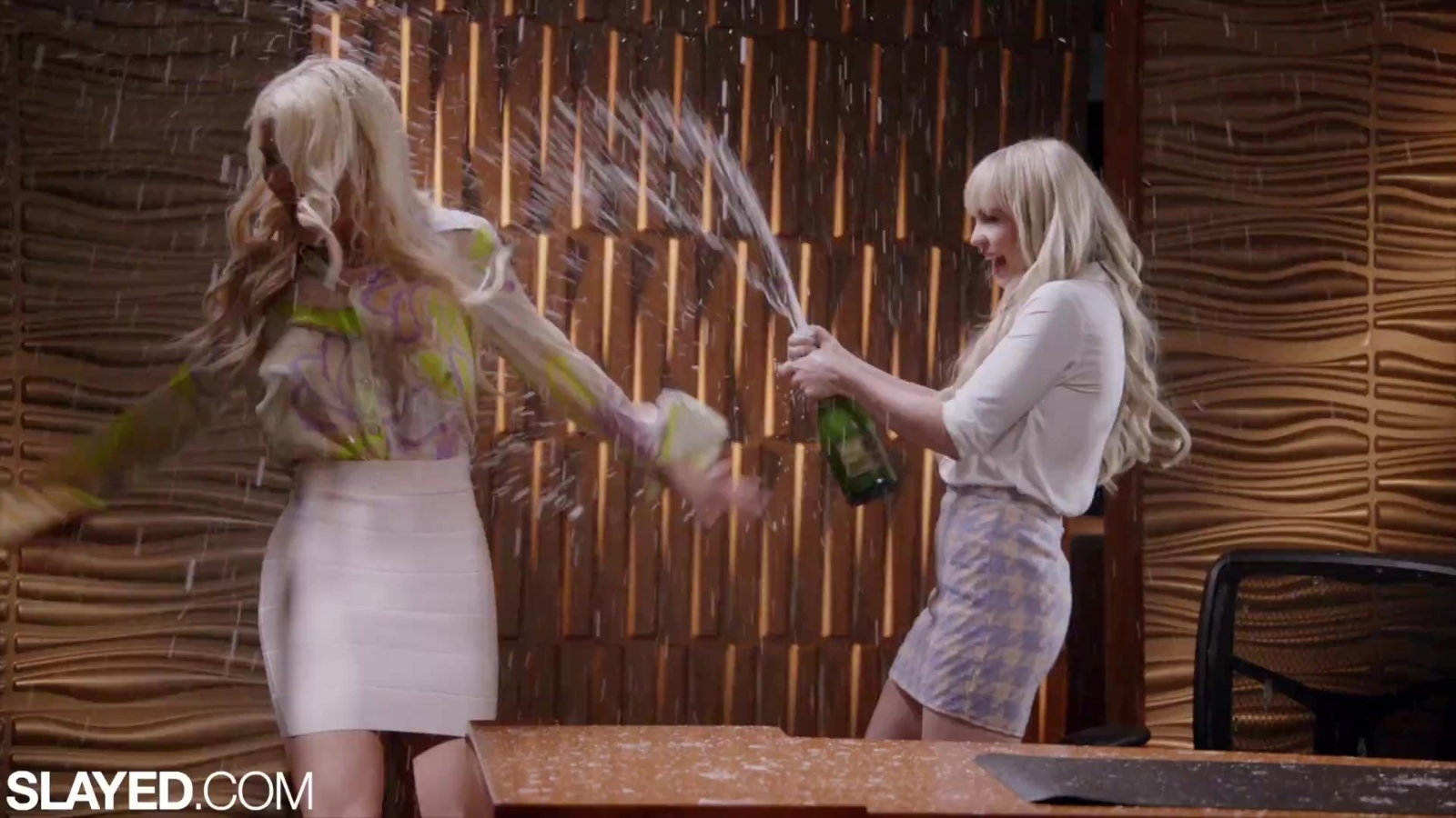 Boss seduces secretary long night full wild lesbian