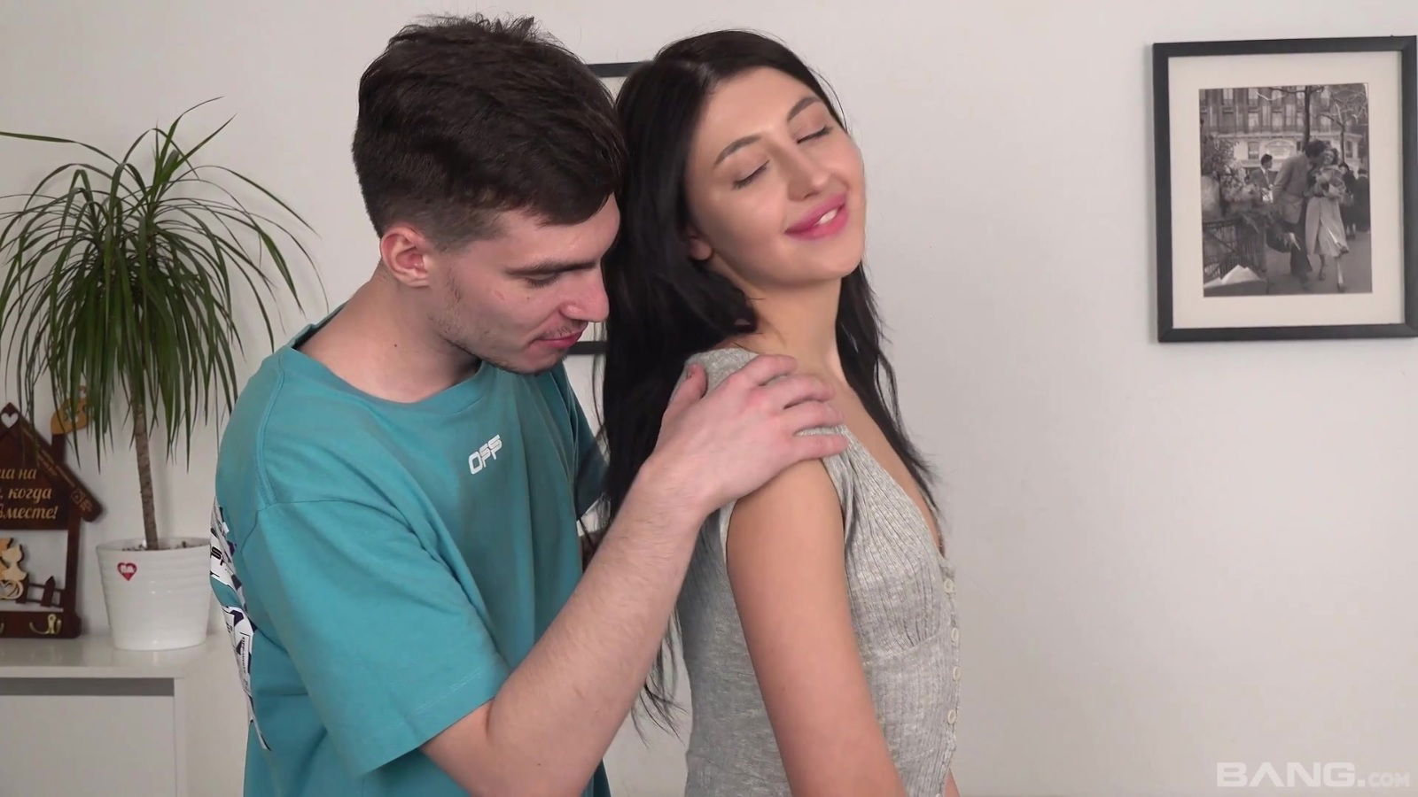 Brunette Julia Moon enjoys while being fucked from behind