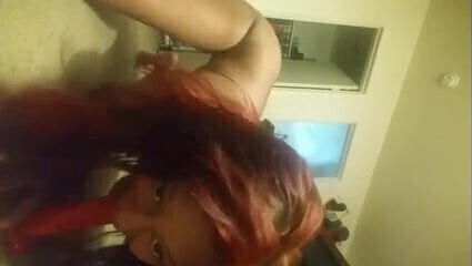 Pretty Black girl masturbating