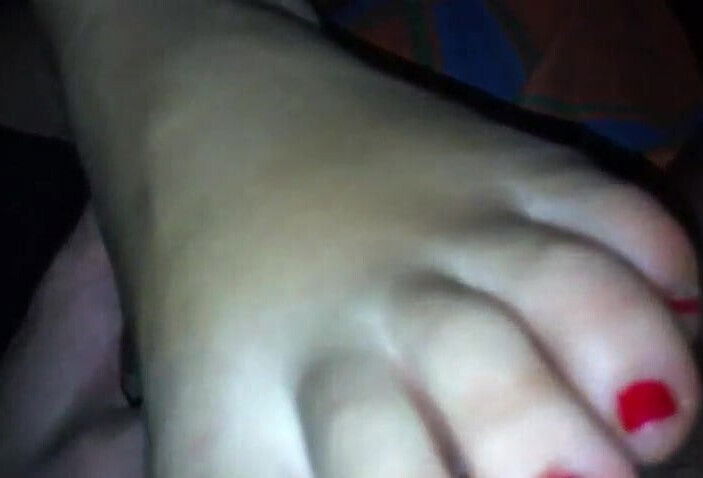 Ex girlfriend footjob in car