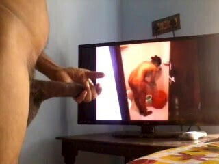 Masturbation watching porn