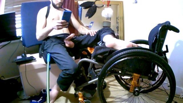 Wheelchair feet Muscle Tone Boner