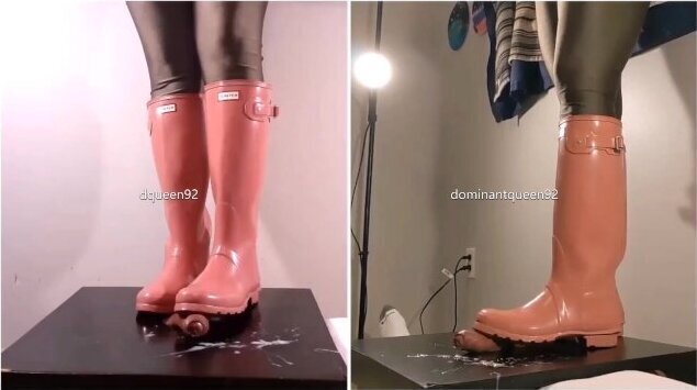 Amateur Cock Crushing Bootjob 7