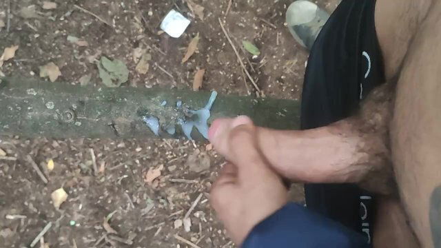 Outdoor double shot wood stick