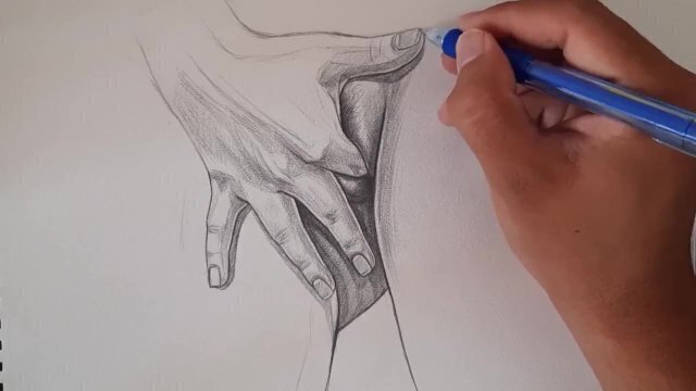 masturbation finger drawing female figure drawing