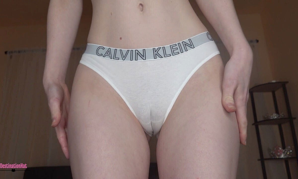 White panties, small, tight pussy