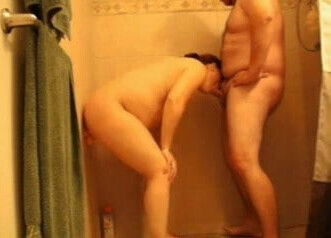 straight bear fucks wife shower