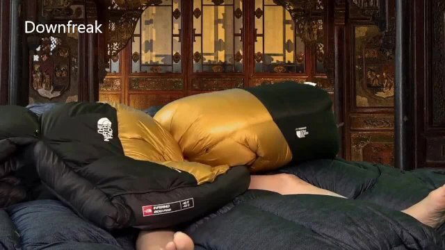 Humping North Face Inferno Down Until It's Covered