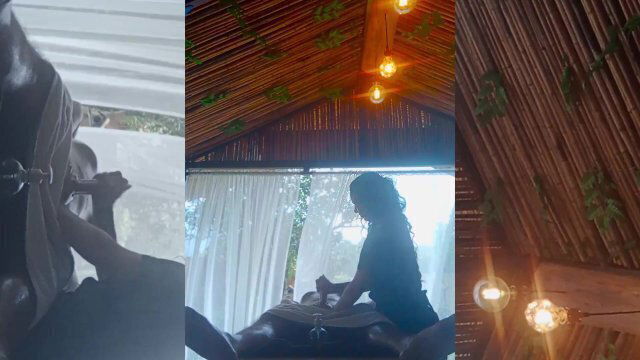 Rebeka hace un masaje con final feliz