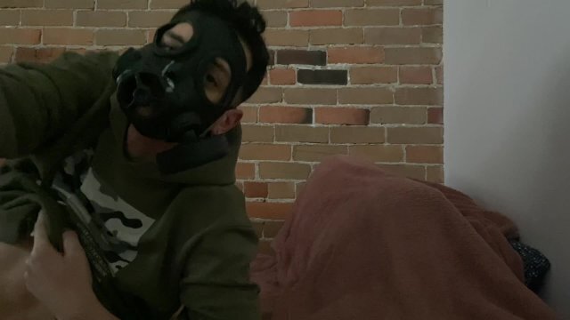 Self facial mask moaning