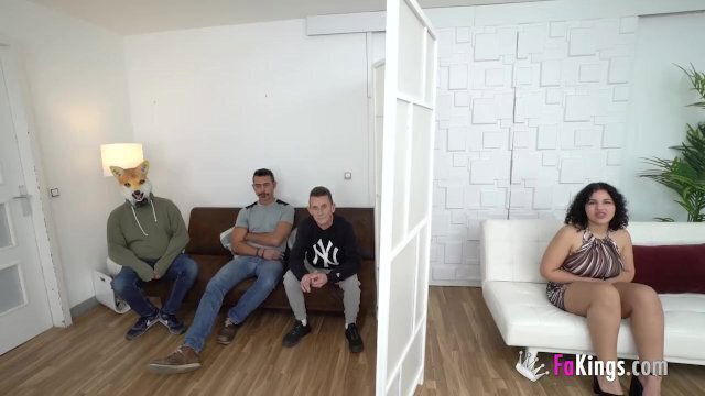 Amazing teen Morena experiences FAKings' blind date!