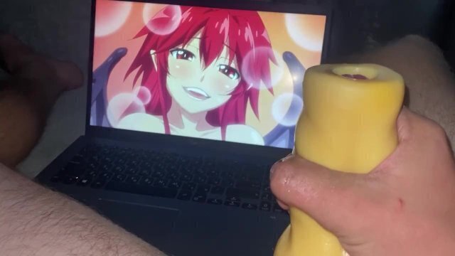 treat with uncensored hentai jerks him, cumming profusely