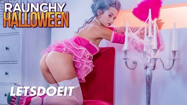 LETSDOEIT Ukrainian Chick Shrima Enjoys Hardcore Pounding Halloween From Masked Mature Stud