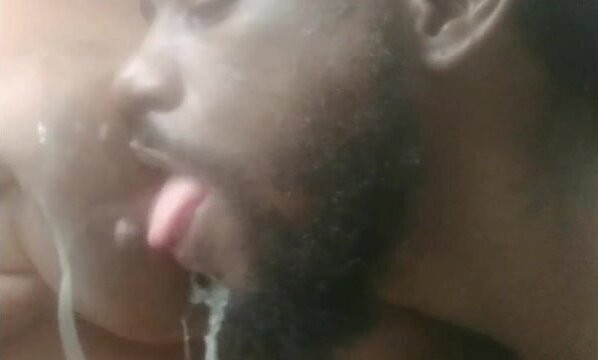 FEEDS HUGE CHOCOLATE JUGGS GORILLA PUNCHER SUCKS SWEET WHITE MILK!!!!!!!!!