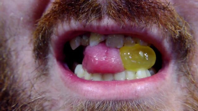 Taking some cough drops sore throat