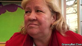 Big tits 80 yo granny riding cock