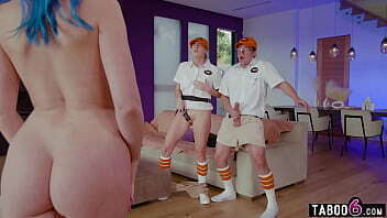 Taboo6.com Technicians make house service call find curvy woman living there