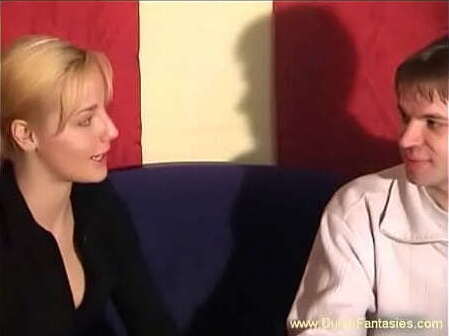 Blonde Dutch Teacher Shows Student Real