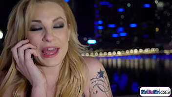 Blonde licks squirting lesbian