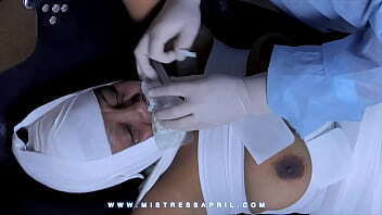 Dominatrix Mistress April Surgical Pussy sewing part