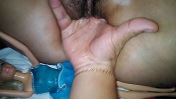 HORNY COUPLE PLAY WITH PUSSY AND BARBIE DOLL PART 4