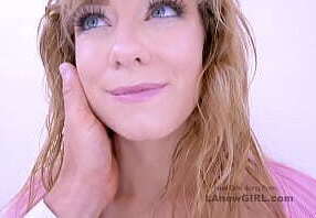 Stunning Girl plays with big tense cock at her modeling audition