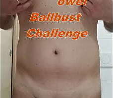 Hot Towel Ballbust Challenge by Tasterboy