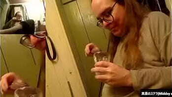 Eating boiled dropped floor cleaned waste food.