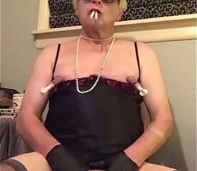 Nikki smokes cigarettes shoots load