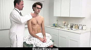 Doctor Performs Stimulating Examination in Straight Patient - Doctorblows