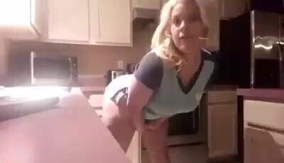 PAWG In the Kitchen Shaking That Ass
