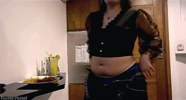 Chubby Girl Feeding Round Tummy