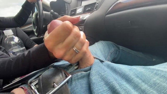 I Give Hand Jobs While Driving for Uber- Make Him Cum Everywhere