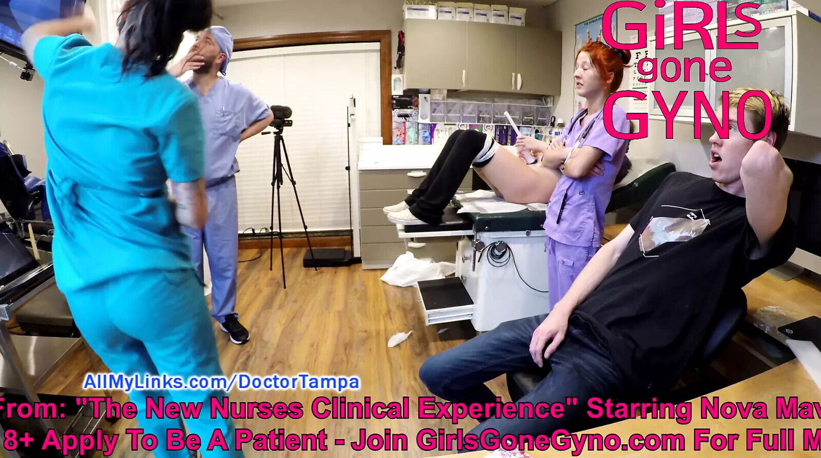 NonNude From Nova Maverick's Nurses Clinical Experience, Post shoot shenanigans, GirlsGoneGynoCom