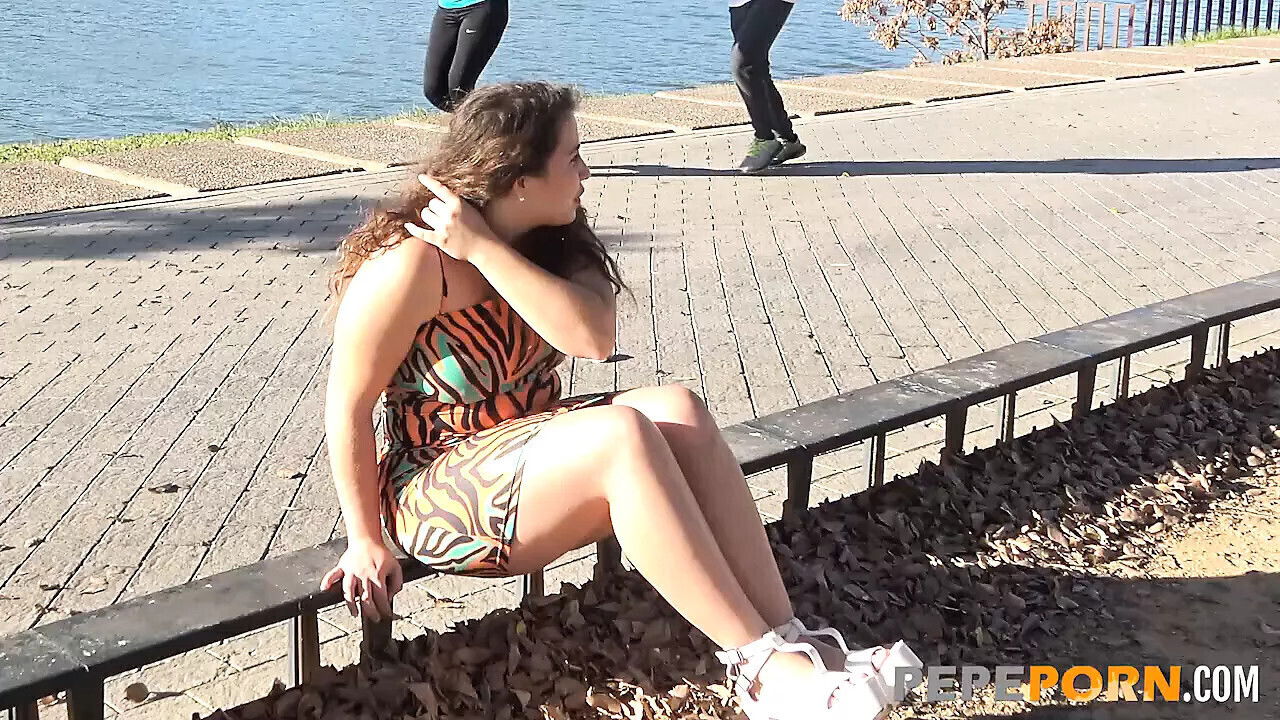 Amateur brunette teen finally fulfills fantasy with COCKS herself!!!