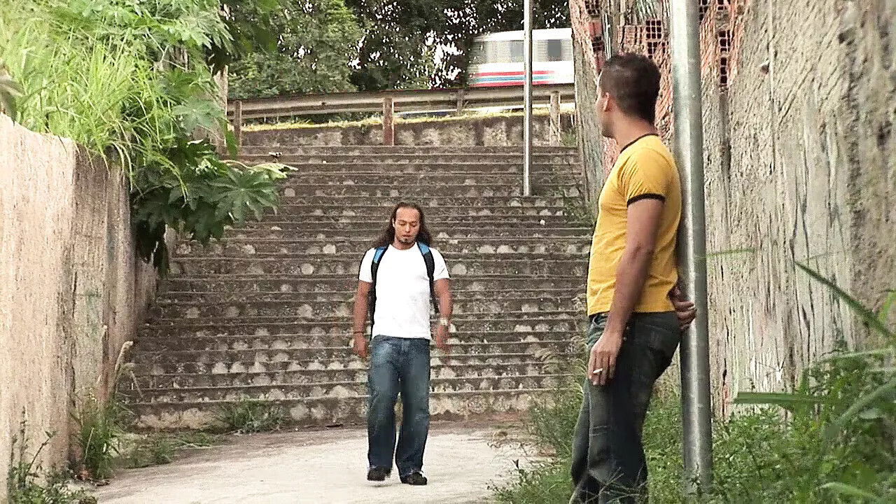 Guys meet thrust their cocks their assholes until both violently