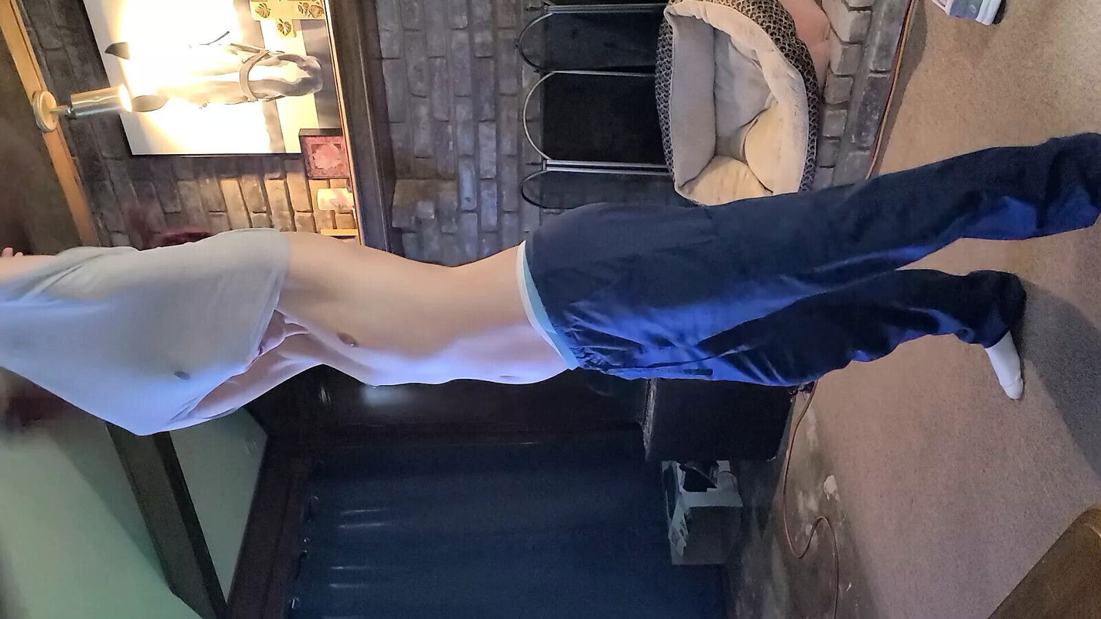 Just dancing around stripping.