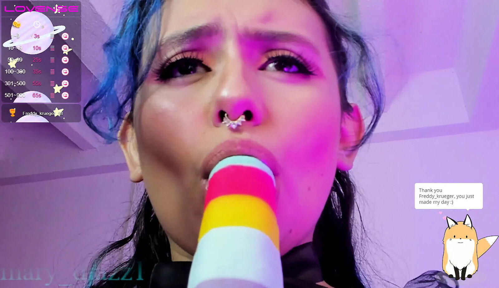 Part Colombian webcam model loves think huge inside mouth, bitch asking tokens.