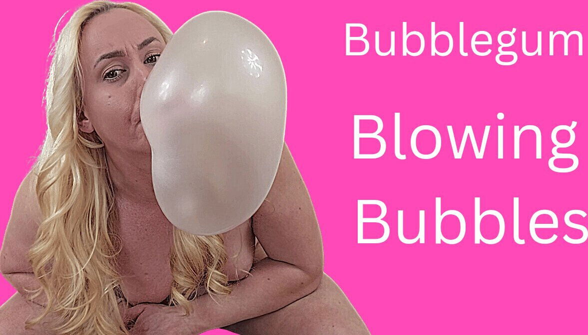 Bubble blowing bubbles blonde milf michellexm