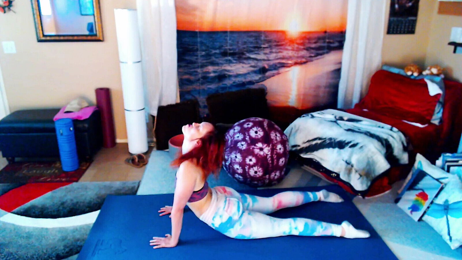 Yoga ball workout. Join faphouse more yoga, nude yoga, behind scenes spicy stuff