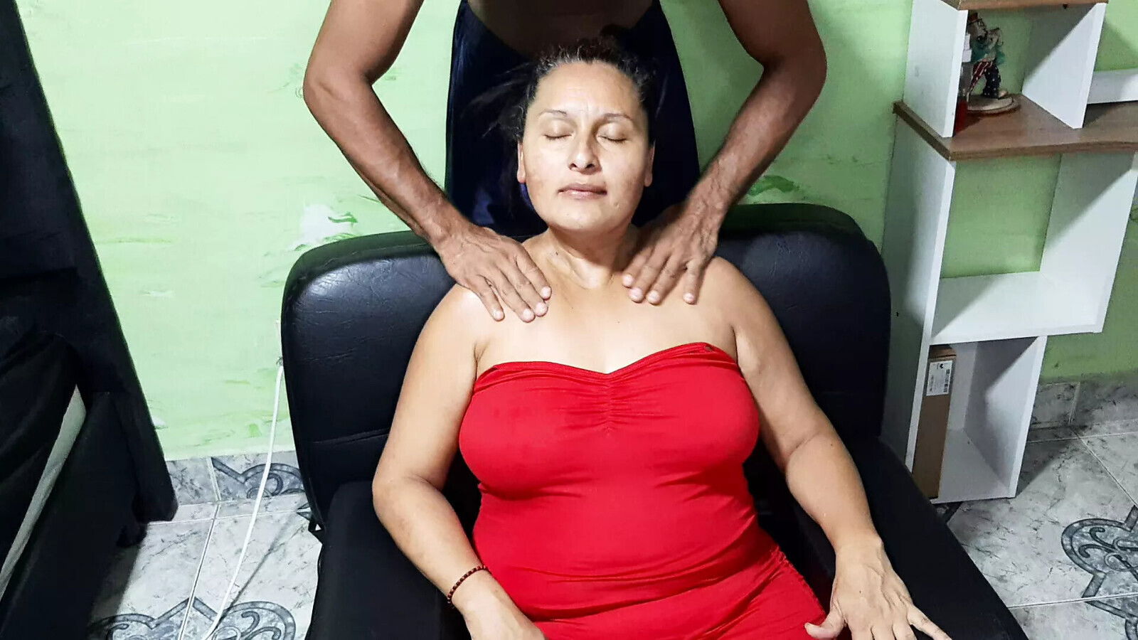 delicious massage licking mother-in-law