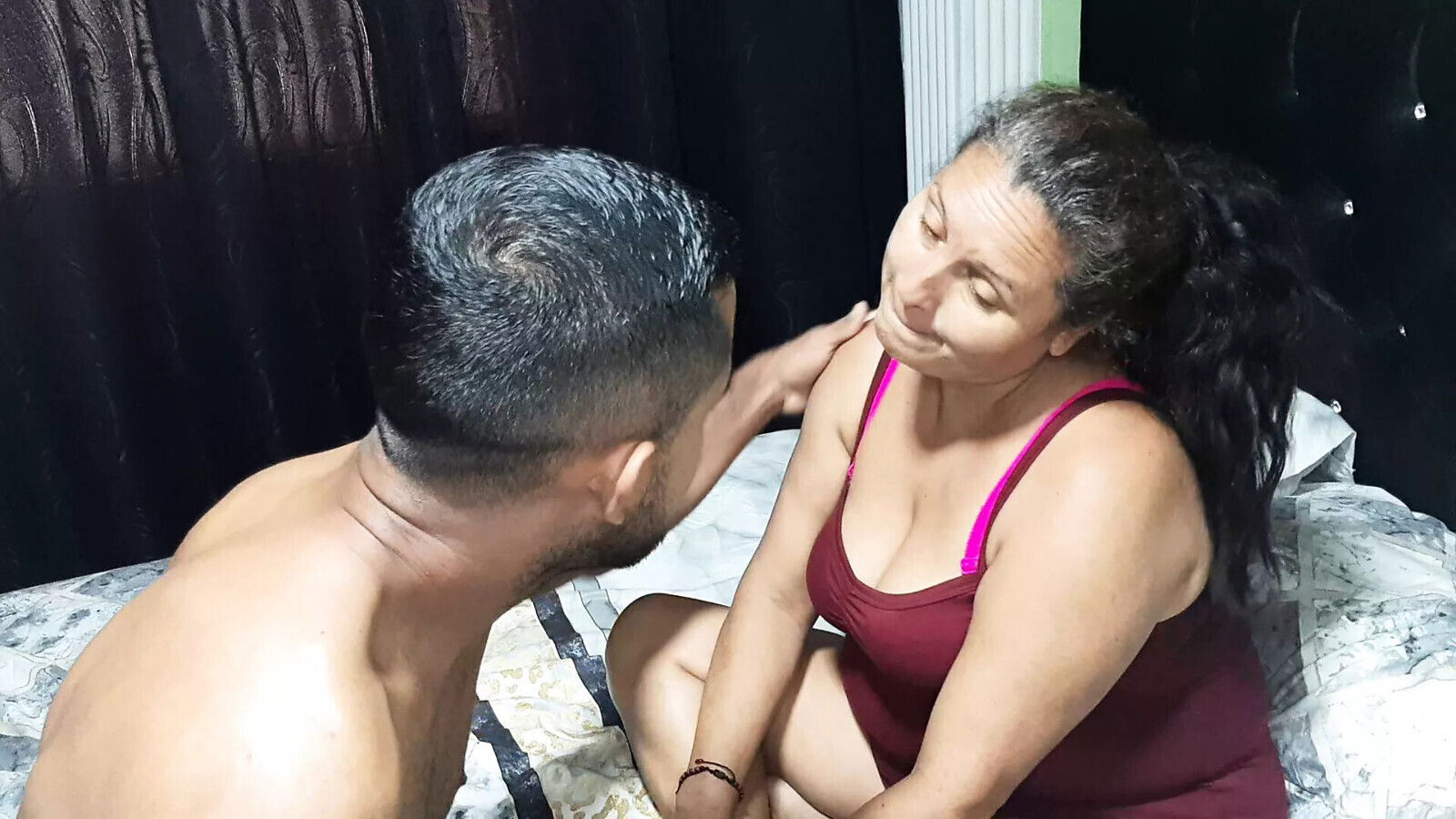 Playing with mother-in-law, ends sucking dick