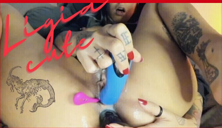 Ligiacute spot bullet dildo cutie tight asshole, triple sexy play